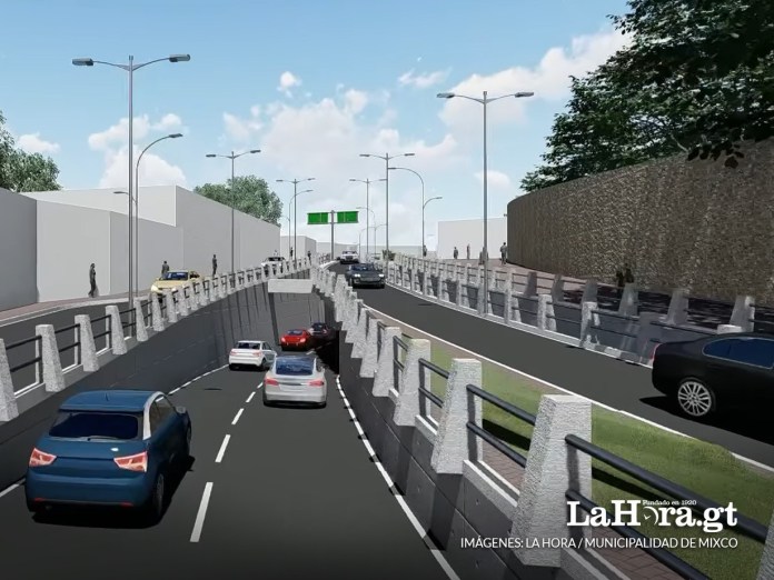 Municipalidad de Mixco adjudicó por segunda vez el proyecto de construcción del paso a desnivel que se pretende construir sobre la cuchilla del cruce hacia la colonia El Milagro. Arte La Hora: Alejandro Ramírez