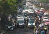 La policía acordona el área donde la secretaria privada de la alcaldesa de la Ciudad de México, Ximena Guzmán, y el asesor José Muñoz fueron asesinados en la Ciudad de México, el martes 20 de mayo de 2025. Foto La Hora: AP.