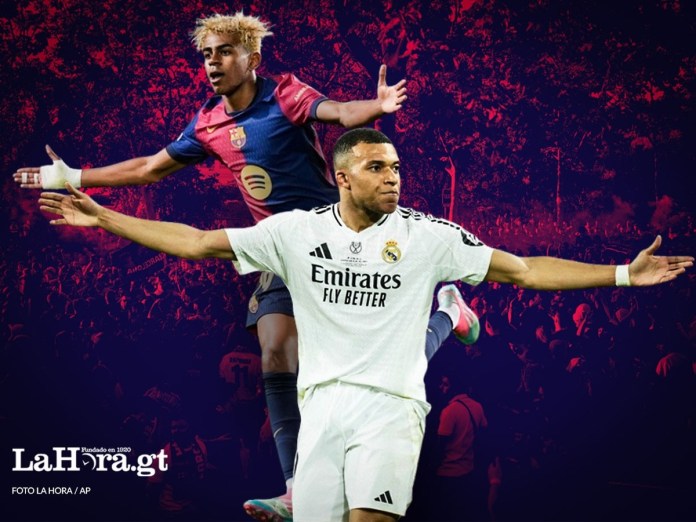 Barcelona y Real Madrid se enfrentan por la fecha 35 de LaLiga. Foto La Hora: AP- Diseño- Roberto Altán.