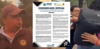 Capturas de pantalla de los videos de los altercados ocurridos dentro de la Universidad de San Carlos de Guatemala. Foto La Hora: Captura de pantalla/ USAC