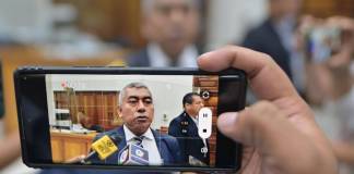Rafael Curruchiche, jefe de la FECI, afirma que pronto presentaran resultados por caso Sputnik V. Foto La Hora: Fabricio Alonzo