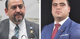 Los diputados Darwin Lucas y Raúl Solórzano serán informados de la separación del bloque UNE. Arte: La Hora / Alejandro Ramírez