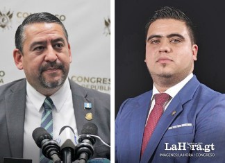 Los diputados Darwin Lucas y Raúl Solórzano serán informados de la separación del bloque UNE. Arte: La Hora / Alejandro Ramírez
