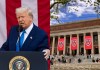 La administración del presidente Donald Trump se dispone a cancelar todos los contratos federales restantes del gobierno federal con la Universidad de Harvard. Foto La Hora: EFE.