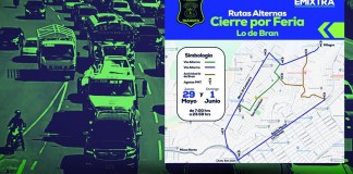 Anuncian cierres en Mixco por la feria de Lo de Bran. Foto La Hora: Emixtra- José Orozco.