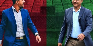 Choque de estrategas argentinos en la gran final del Clausura guatemalteco. Foto La Hora: Arte Alejandro Ramírez