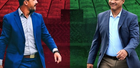 Choque de estrategas argentinos en la gran final del Clausura guatemalteco. Foto La Hora: Arte Alejandro Ramírez