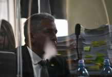 Durante una audiencia del caso Manipulación de Justicia, Erick Melgar Padilla afirmó que la fiscal Astrid Pimentel le proporcionó datos reservados. Foto La Hora: Sergio Osegueda