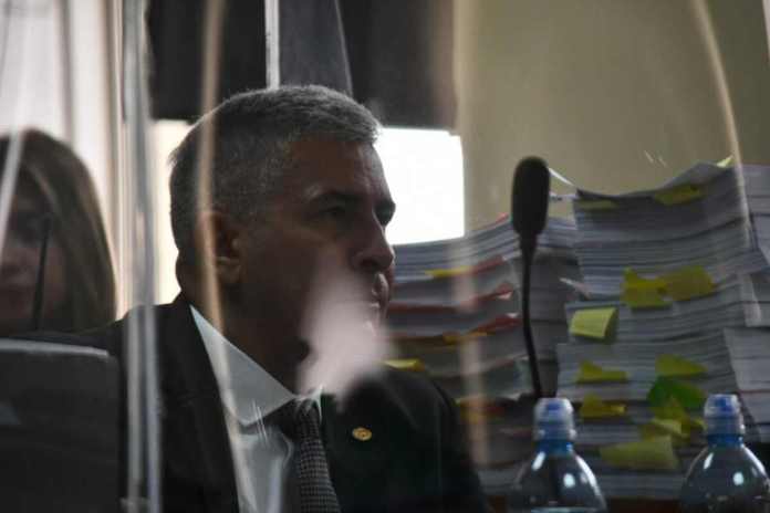 Erick Melgar Padilla Durante una audiencia del caso Manipulación de Justicia, Erick Melgar Padilla afirmó que la fiscal Astrid Pimentel le proporcionó datos reservados. Foto La Hora: Sergio Osegueda