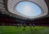 Los jugadores del Tottenham entrenan durante una sesión de entrenamiento antes del partido final de la Europa League contra el Manchester United en el estadio de San Mamés en Bilbao. Foto La Hora: AP.