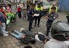 Dos presuntos asaltantes son consignados por agentes de la PNC tras robar un comercio en Coatepeque.