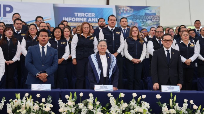 El MP también contrató el servicio de alquiler de equipo de sonido, pantallas, graderíos y tarimas