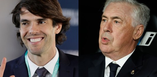 Kaká y Ancelotti