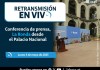 La Secretaría de Comunicación Social de la Presidencia dirige este lunes 05 de mayo, en conferencia de prensa, La Ronda. Foto La Hora: Gobierno de Guatemala.
