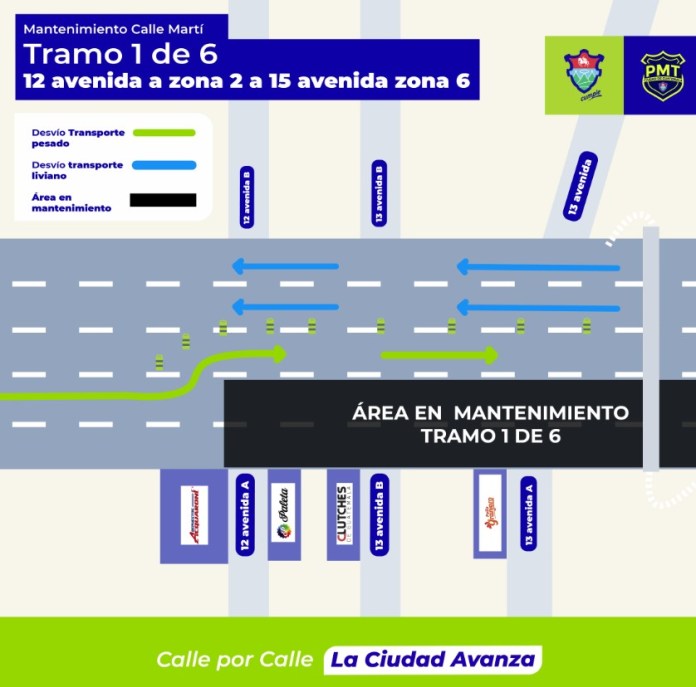 MuniGuate anuncia cambio de asfalto en la calle Martí y la calzada José Milla y Vidaurre