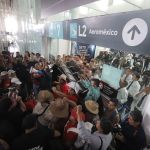 Irrupción de la CNTE a instalaciones del AICM. Foto La Hora: Medio mexicano Milenio.