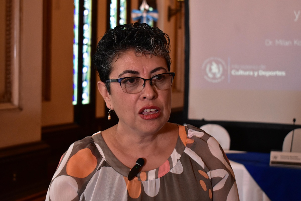 Mónica Urquizú, directora del Instituto de Antropología e Historia de Guatemala (IDAEH)