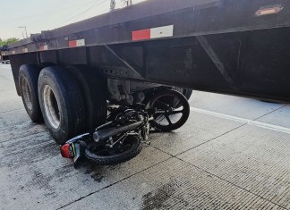 El hecho de tránsito se registró en el km 13 de la ruta al Atlántico. Foto La Hora: CVB