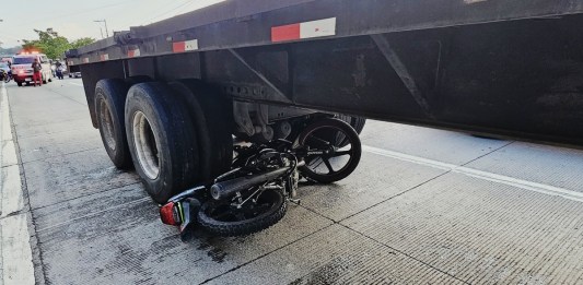 El hecho de tránsito se registró en el km 13 de la ruta al Atlántico. Foto La Hora: CVB