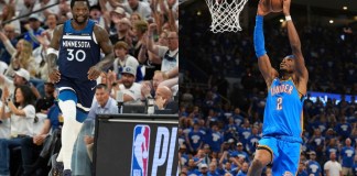 Los cuatro equipos que aseguraron su lugar en las finales de conferencia de la NBA son los Oklahoma City Thunder, Minnesota Timberwolves, New York Knicks e Indiana Pacers. Foto La Hora: AP.