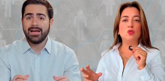 Nadia Castellanos denuncia a secretario de Comunicación, Santiago Palomo, ante posible censura de libertad de opinión. Arte La Hora Alejandro Ramírez
