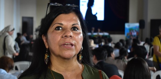 Ninfa Alarcón, a cargo del programa de derechos de niñez y adolescencia de la ODHAG