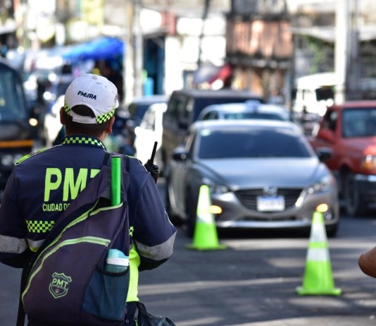 Cierres viales por el partido Guatemala vs. Panamá. Foto La Hora: Daniel Ramírez.