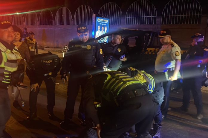 El Director General de PNC, David Estuardo Custodio Boteo, en apoyo de operativo donde fue atropellado un agente de la PNC de tránsito. Foto La Hora: PNC