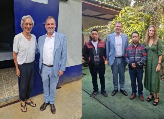 El Embajador de Países Bajos, Arjen van den Berg, durante su visita a Jose Rubén Zamora, Luis Pacheco y Héctor Chaclán resalto el respeto al debido proceso en sus respectivos casos.