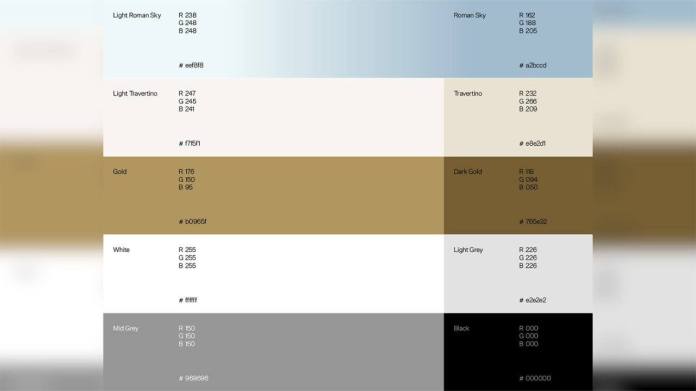 Paleta de colores oficial del sitio web de la Santa Sede. Foto La Hora / Departamento de Comunicación - Dicasterio