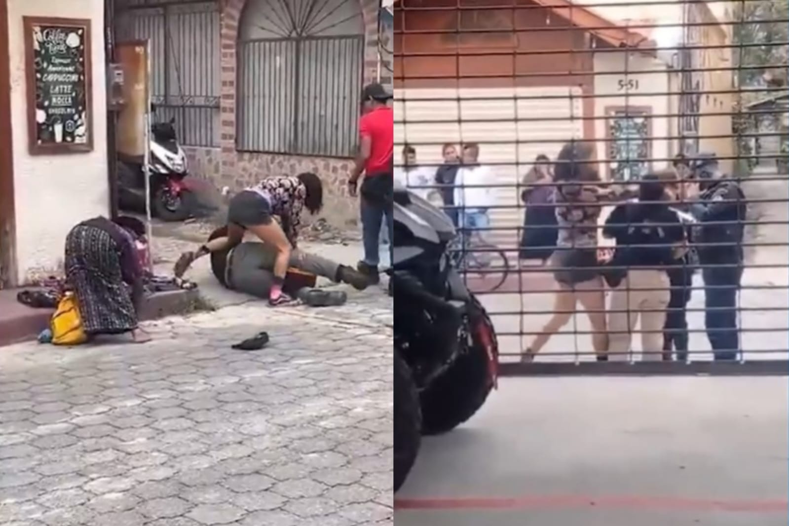 VIDEO: Detienen a mujer que causó disturbios y agredió a un PNC en Panajachel