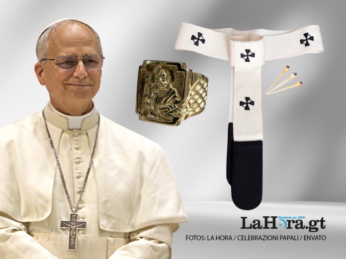 Vaticano muestra el Anillo del Pescador y Palio de León XIV previo a la misa del inicio de su papado