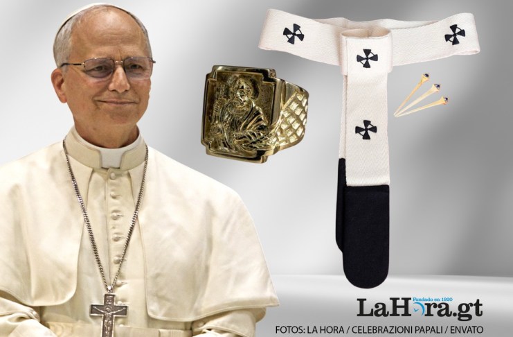 Vaticano muestra el Anillo del Pescador y Palio de León XIV previo a la misa del inicio de su papado