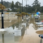 Parque bicentenario construido por contratista señalado de narcotráfico se inunda a un mes de inaugurado