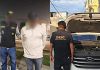 Kennet "N" es sorprendido por agentes de la PNC mientras remplazaba las placas de una camioneta con reporte de robo.