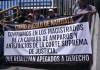 Pobladores de Nahualá frente a Torre de Tribunales y al Palacio Nacional de la Cultura