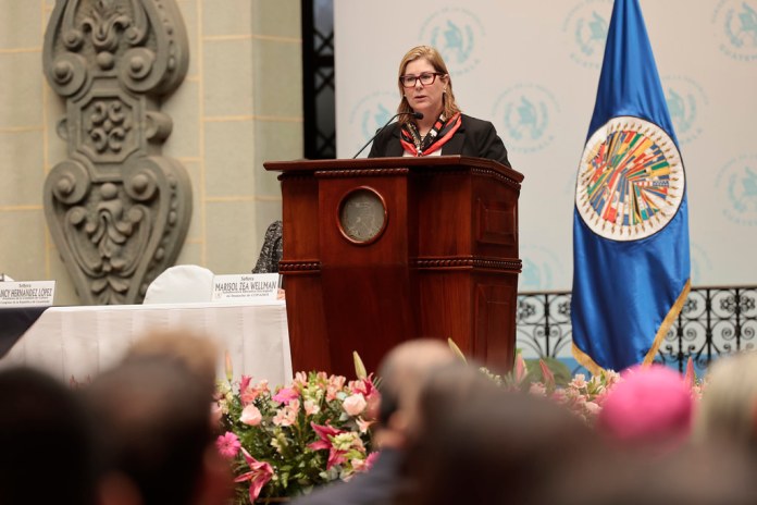 Presidenta de la Corte Interamericana de Derechos Humanos, Nancy Hernández, para el 176 periodo ordinario de sesiones