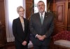 Presidente de Guatemala, Bernardo Arévalo, en reunión con la relatora Especial de las NN. UU. Margaret Satterthwaite