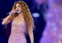 Shakira en concierto el pasado 15 de mayo. Foto La Hora: AP
