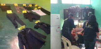 Tras un allanamiento en Acatenango autoridades descubren diversas armas y ropa alusiva a la PNC utilizadas en posibles actos delictivos.