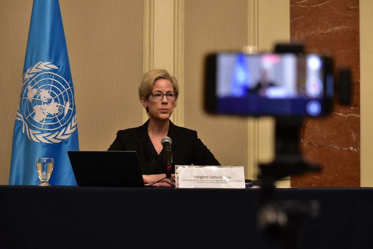 Relatora Especial de las Naciones Unidas, Margaret Satterthwaite, ante la criminalización por parte del Ministerio Público