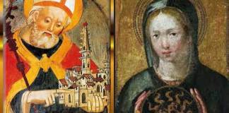 San Benedicto II y Santa Flavia Domitila