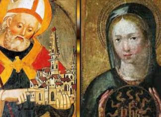 San Benedicto II y Santa Flavia Domitila