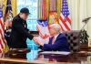 Elon Musk y Donald Trump durante evento organizado en la Casa Blanca para despedirse de Musk. Foto La Hora: Casa Blanca