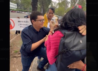 APG repudia agresión contra periodista durante altercado en la USAC. Foto La Hora: captura de pantalla.