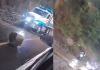 Imágenes del video donde fue reportado el derrumbe en el kilómetro 208. Foto La Hora: Captura de pantalla