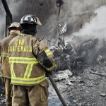 Cisterna de combustible prende en llamas al caer en la VAS