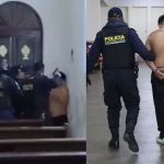 Presunto responsable de realizar ataque armado en Bárcenas capturado en una iglesia. Foto La Hora: PNC