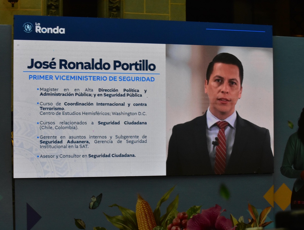 José Portillo Salazar asume como viceministro de Seguridad,