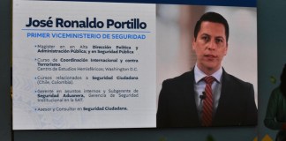 José Portillo Salazar asume como viceministro de Seguridad,